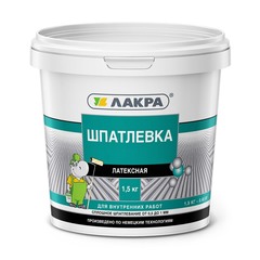 Шпатлевка латексная Lakra 1,5 кг