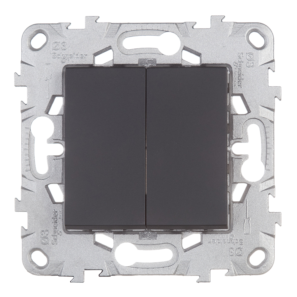 Переключатель Schneider Electric Unica NEW NU521554 двухклавишный перекрестный скрытая установка антрацит
Переключатель Schneider Electric Unica NEW NU521554 двухклавишный перекрестный скрытая установка антрацит