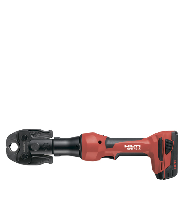 Инструмент для опрессовки труб аккумуляторный NPR 019 IE-A22, HILTI (без пресс-клещей)
Инструмент для опрессовки труб аккумуляторный NPR 019 IE-A22, HILTI (без пресс-клещей)
