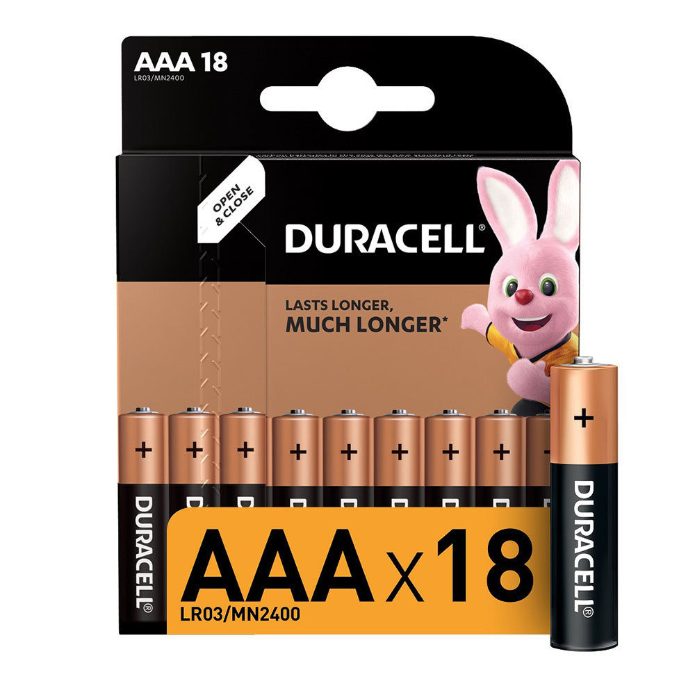 Батарейка Duracell Basic (Б0014449) ААА мизинчиковая LR03 1,5 В (18 шт.), Черный
Батарейка Duracell Basic (Б0014449) ААА мизинчиковая LR03 1,5 В (18 шт.), Черный