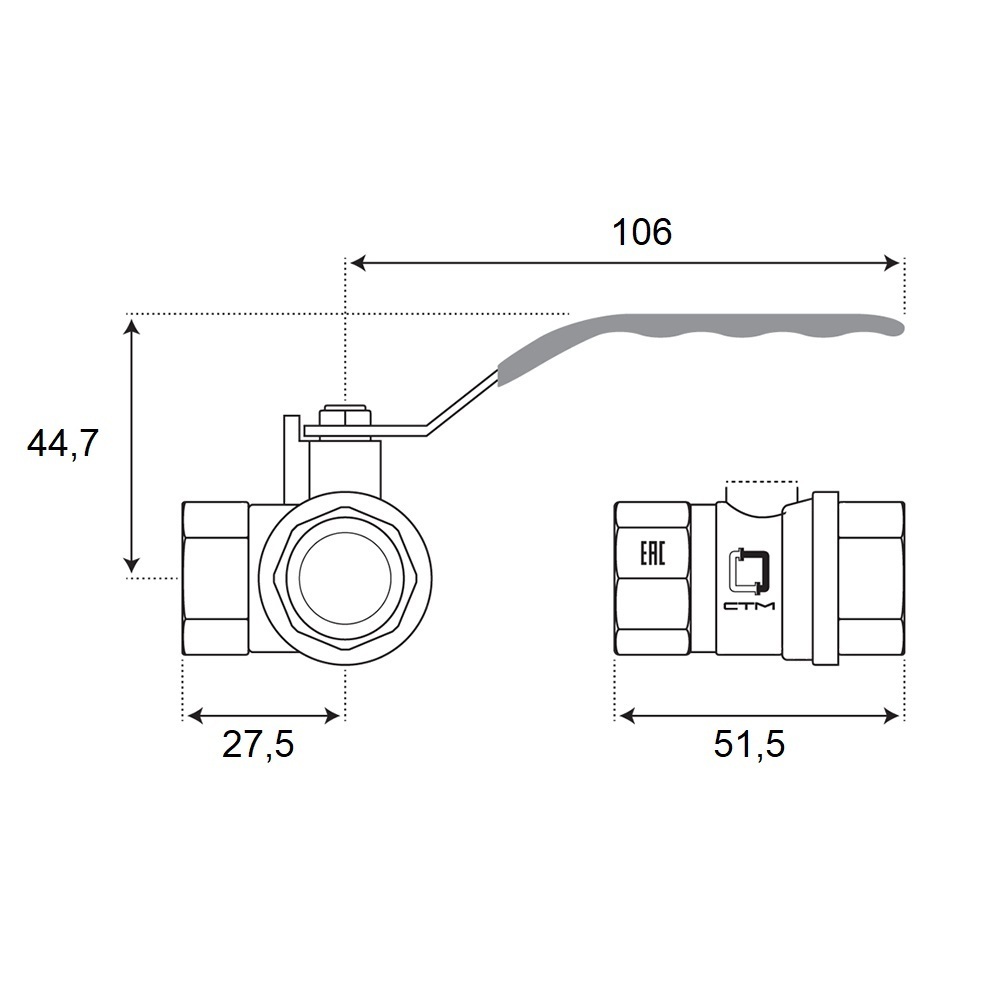 Кран шаровой латунный СТМ Стандарт 1/2 ВР(г) х 1/2 ВР(г) ручка трехходовой (CW3FT012)
Кран шаровой латунный СТМ Стандарт 1/2 ВР(г) х 1/2 ВР(г) ручка трехходовой (CW3FT012)