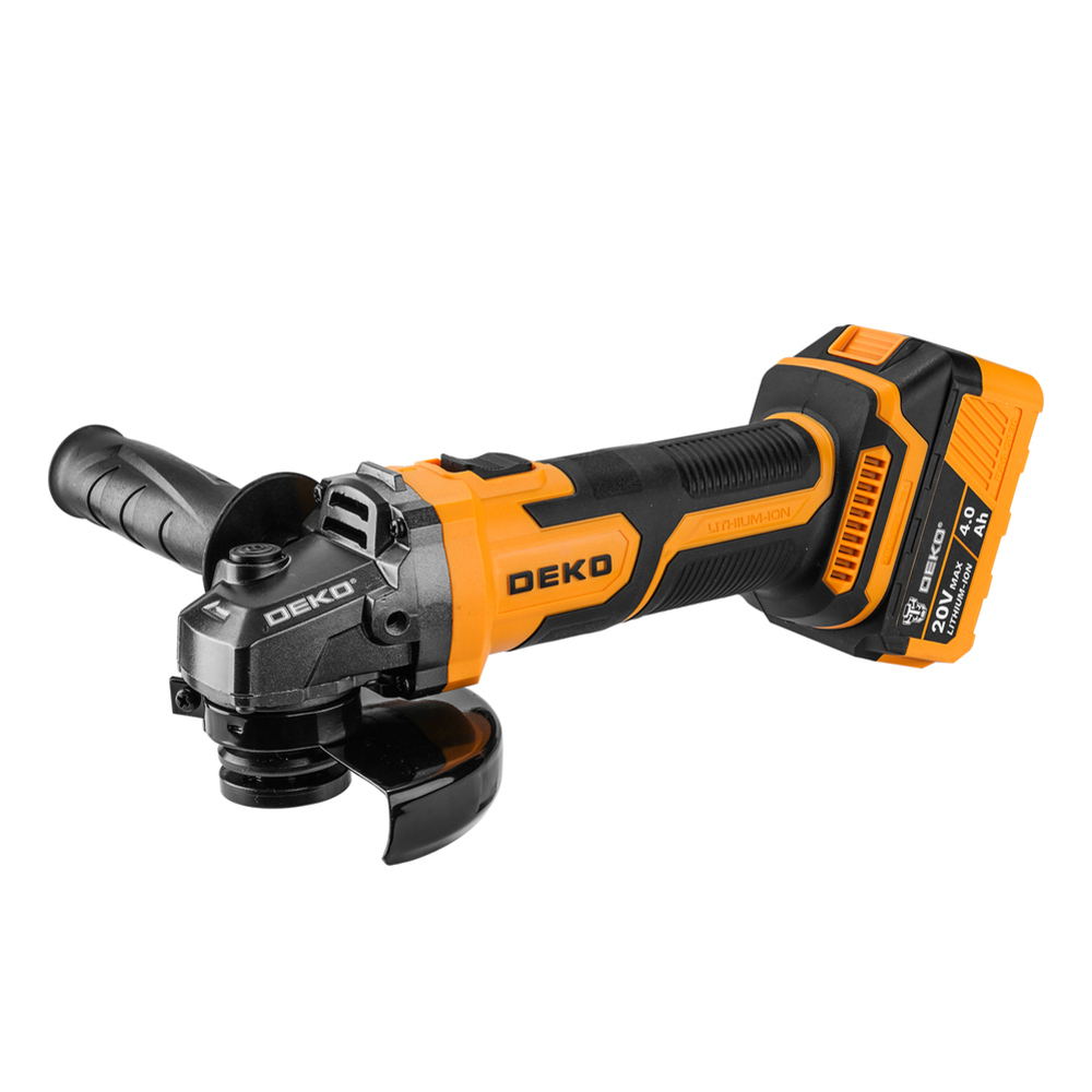 Шлифмашина угловая аккумуляторная Deko DKAG20-125 (063-2150) 20В 4Ач Li-Ion d125 мм без АКБ и ЗУ
Шлифмашина угловая аккумуляторная Deko DKAG20-125 (063-2150) 20В 4Ач Li-Ion d125 мм без АКБ и ЗУ