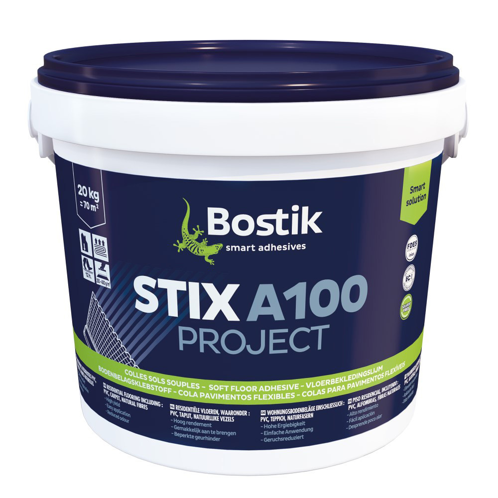 Клей акриловый для напольных ПВХ покрытий Bostik Stix A100 Project 20 кг, Бежевый
Клей акриловый для напольных ПВХ покрытий Bostik Stix A100 Project 20 кг, Бежевый
