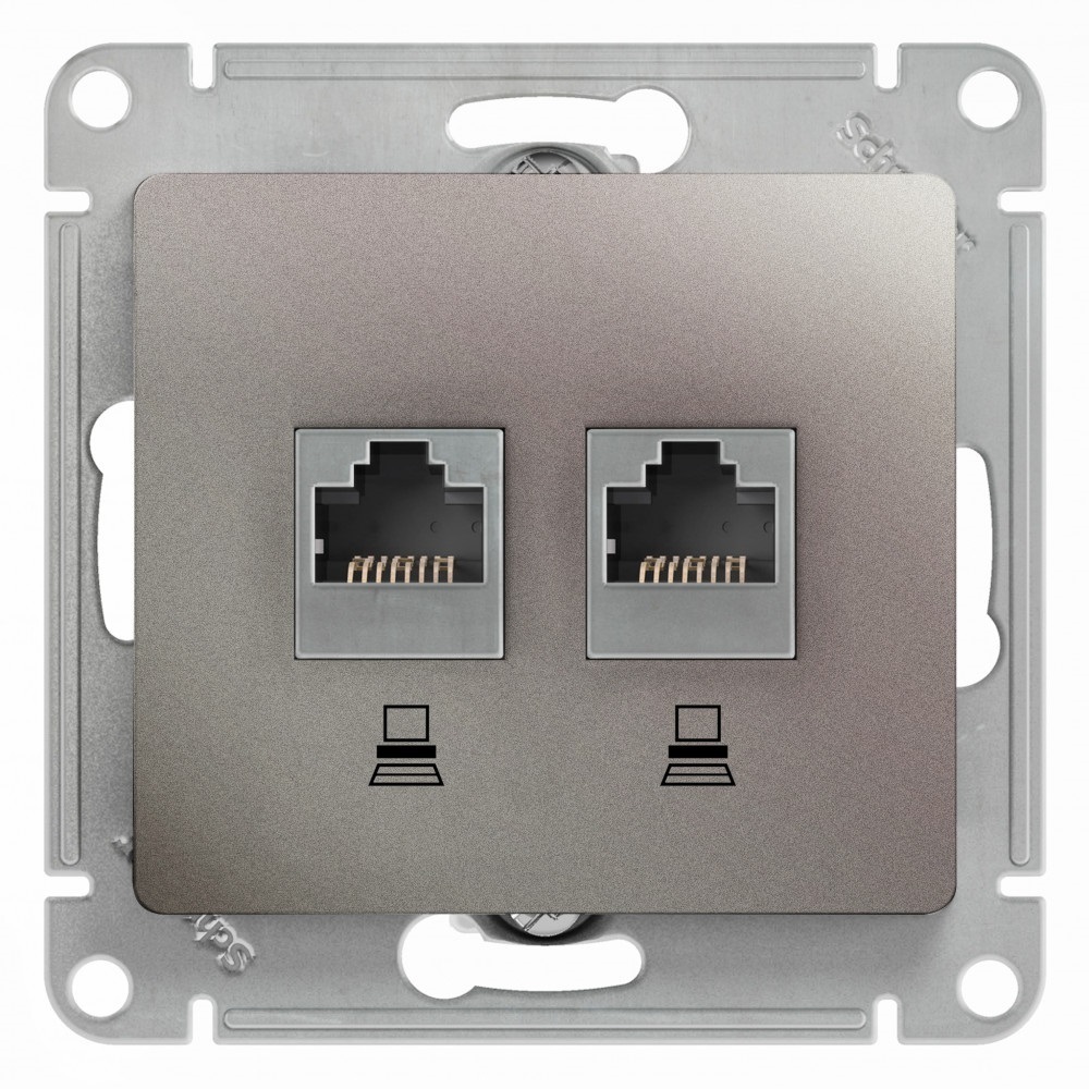 Розетка компьютерная Systeme Electric Glossa встраиваемая платина 2хRJ45 (GSL001285KK), Серый
Розетка компьютерная Systeme Electric Glossa встраиваемая платина 2хRJ45 (GSL001285KK), Серый