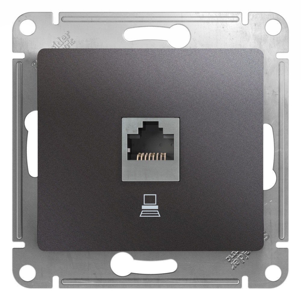Розетка компьютерная Systeme Electric Glossa встраиваемая графит RJ45 (GSL001381K), Серый
Розетка компьютерная Systeme Electric Glossa встраиваемая графит RJ45 (GSL001381K), Серый