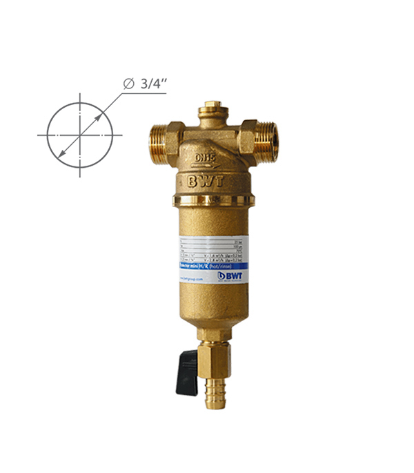 Предфильтр BWT Protector Mini для горячей воды прямая промывка 3/4 НР(ш) х 3/4 НР(ш)
Предфильтр BWT Protector Mini для горячей воды прямая промывка 3/4 НР(ш) х 3/4 НР(ш)