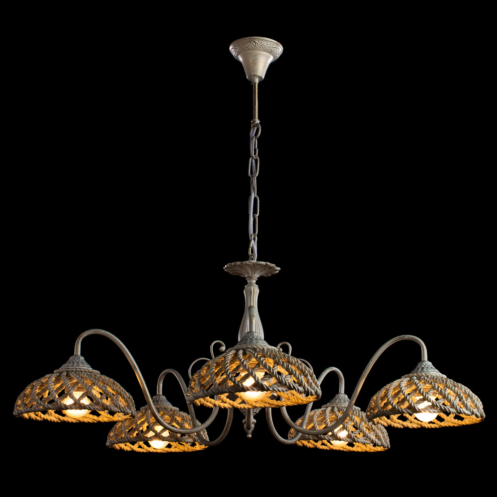 Люстра подвесная ARTE LAMP TWISTED (A5358LM-5WG) E27 60 Вт 220 В IP20, Бело-золотой
Люстра подвесная ARTE LAMP TWISTED (A5358LM-5WG) E27 60 Вт 220 В IP20, Бело-золотой