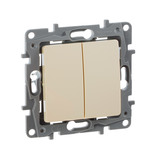 Переключатель Legrand Etika 672312 двухклавишный на 2 направления скрытая у...