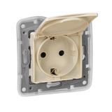 Розетка Legrand Etika 672332 скрытая установка слоновая кость с заземлением...