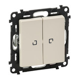 Выключатель Legrand Valena LIFE 752528 двухклавишный скрытая установка слон...
