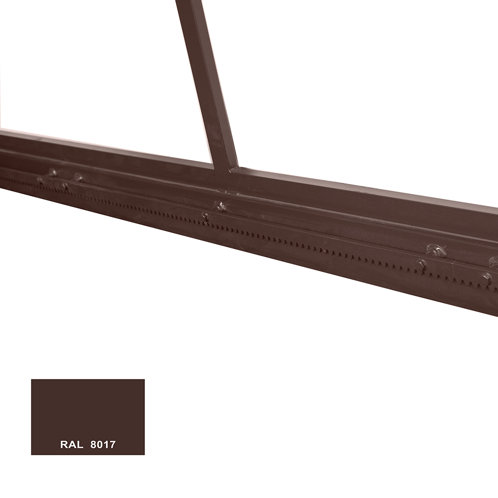 Ворота откатные с комплектом установки ЛЮКС 2000х5000 мм цинкогрунт + порошковая окраска коричневые RAL8017 Ювента, Коричневый
Ворота откатные с комплектом установки ЛЮКС 2000х5000 мм цинкогрунт + порошковая окраска коричневые RAL8017 Ювента, Коричневый