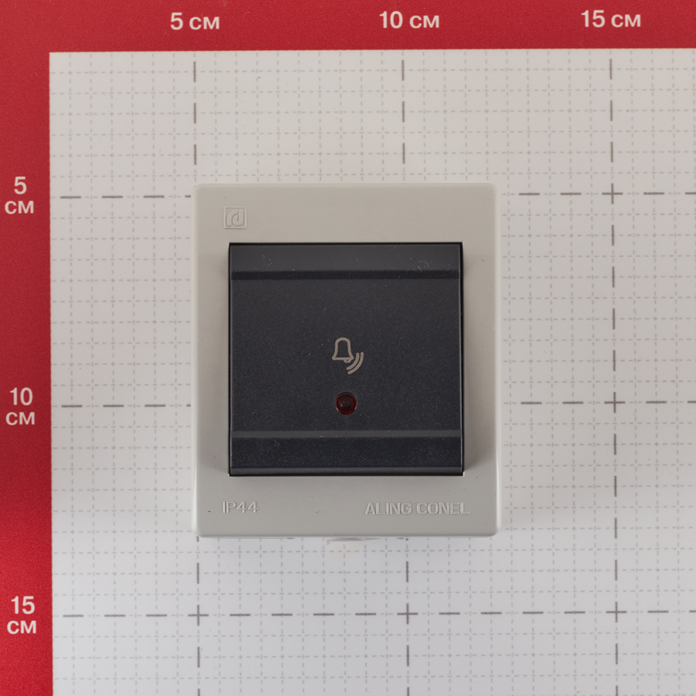 Кнопка звонка Aling-conel 256I.1A открытая установка серая IP44 с подсветкой, Серый
Кнопка звонка Aling-conel 256I.1A открытая установка серая IP44 с подсветкой, Серый