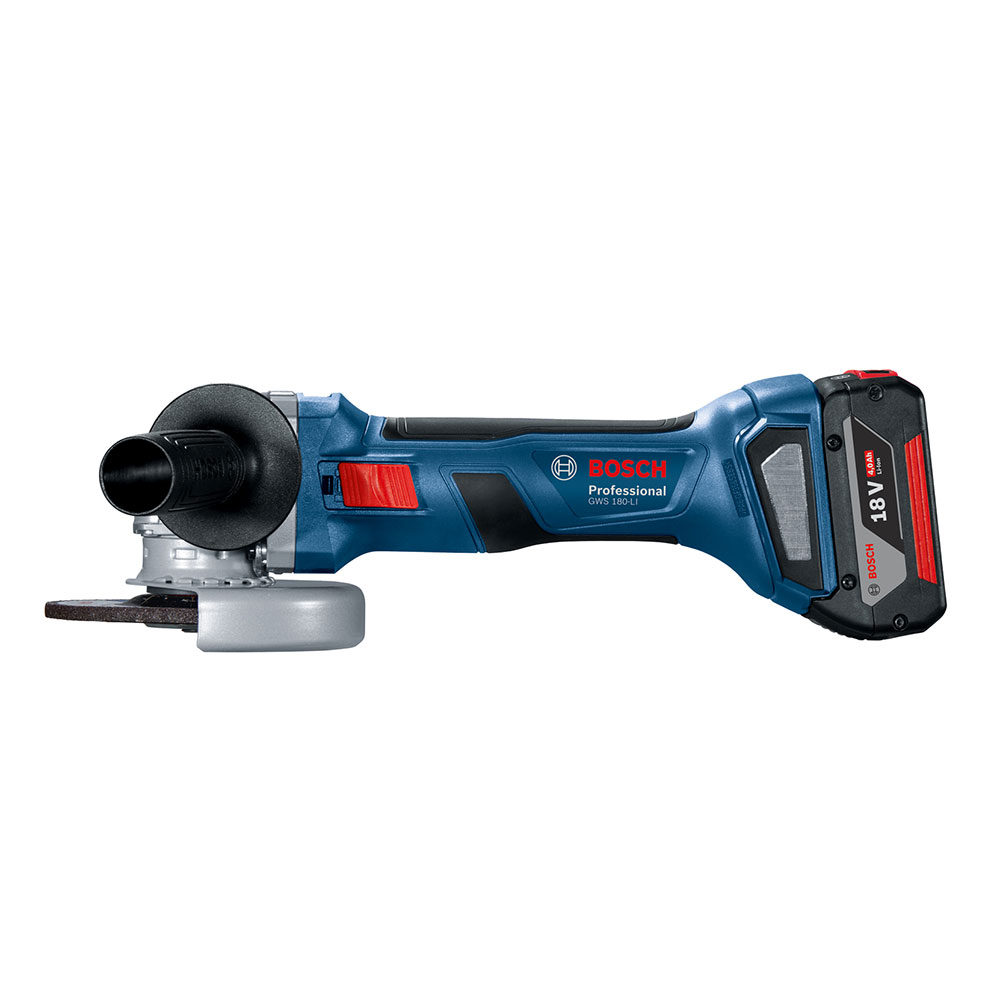 Шлифмашина угловая аккумуляторная Bosch GWS 180-LI (06019H90R1) 700 Вт 18В Li-Ion d125 мм
Шлифмашина угловая аккумуляторная Bosch GWS 180-LI (06019H90R1) 700 Вт 18В Li-Ion d125 мм