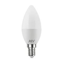 Лампа светодиодная REV 5 Вт E14 свеча С37 4000К естественный белый свет 220 В матовая