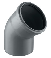 Отвод Pro Aqua Comfort d110 мм 45° пластиковый для внутренней канализации