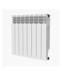 Радиатор алюминиевый Royal Thermo MONOBLOCK 500 мм 8 секций 1" боковое подключение белый