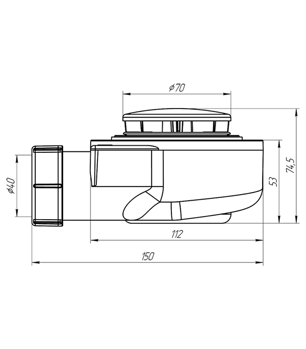Сифон для душевого поддона АНИ Пласт E450C 1 1/2"х40 слив D50 мм выход D40 мм, Белый
Сифон для душевого поддона АНИ Пласт E450C 1 1/2"х40 слив D50 мм выход D40 мм, Белый