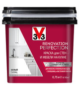 Краска водно-дисперсионная V33 Renovation Perfection для кухни моющаяся бе...