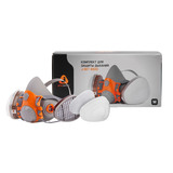 Полумаска силиконовая с двойным фильтром JETA SAFETY 6500 для защиты от пыл...