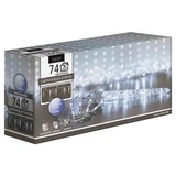 Гирлянда светодиодная GLOS Сверкающая капель 74 LED свечение холодное бело-...