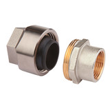 Фитинг резьбовой латунный Plus для стальных труб 3/4"х3/4" ВР, DV...