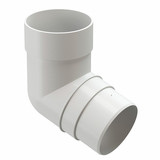 Колено трубы пластиковое Docke Premium d85 мм 72° белый RAL 9003