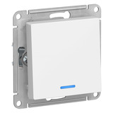 Выключатель Schneider Electric Atlas Design ATN000113 одноклавишный скрытая...