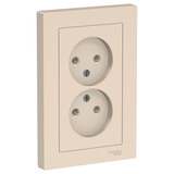 Розетка с рамкой Schneider Electric Atlas Design ATN000220 двойная скрытая ...