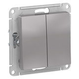 Выключатель Schneider Electric Atlas Design ATN000351 двухклавишный скрытая...