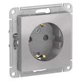 Розетка Schneider Electric Atlas Design ATN000345 скрытая установка алюмини...