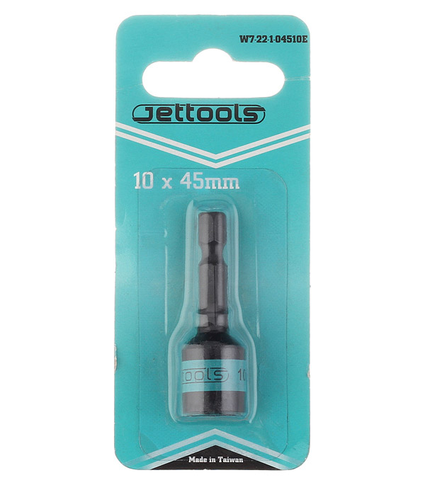 Адаптер для болтов и саморезов Jettools магнитный d10 мм L45 мм шестигранная головка
Адаптер для болтов и саморезов Jettools магнитный d10 мм L45 мм шестигранная головка