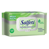 Салфетки влажные антибактериальные Salfeti mega pack с клапаном (100 шт.)