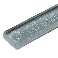 Плитка декор Cersanit Universal Glass Shine стеклянный серый 600x20x10 мм