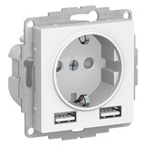 Розетка без рамки Schneider Electric Atlas Design ATN000130 скрытая установ...