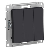 Выключатель без рамки Schneider Electric Atlas Design ATN001031 трехклавишн...