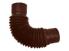 Универсальный гибкий отвод Murol ПВХ 80 мм, коричневый