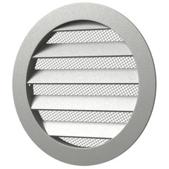 Решетка вентиляционная круглая алюминиевая d150 мм с фланцем d125 мм