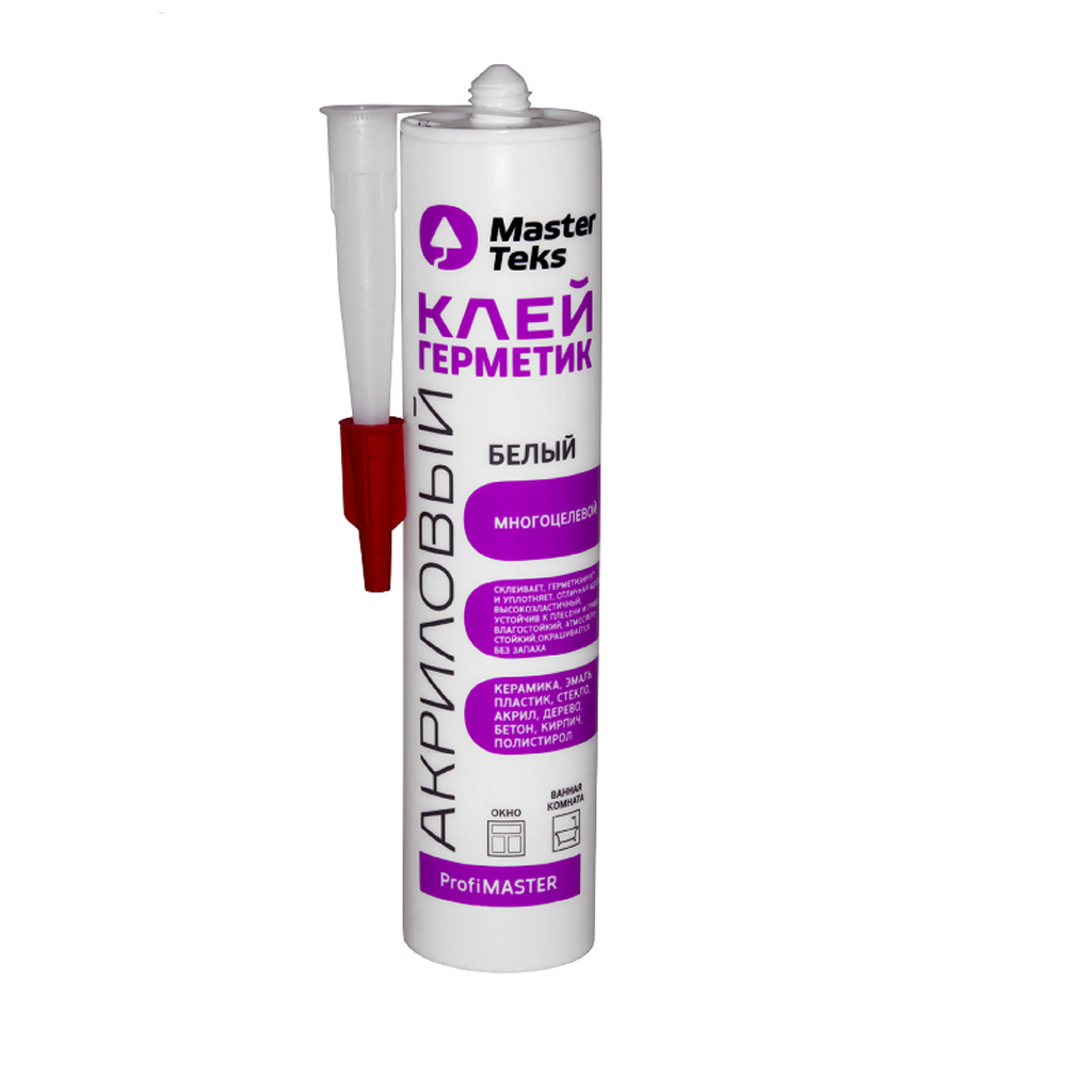 MasterTeks PM клей-герметик акриловый многоцелевой 0,29 белый —  .