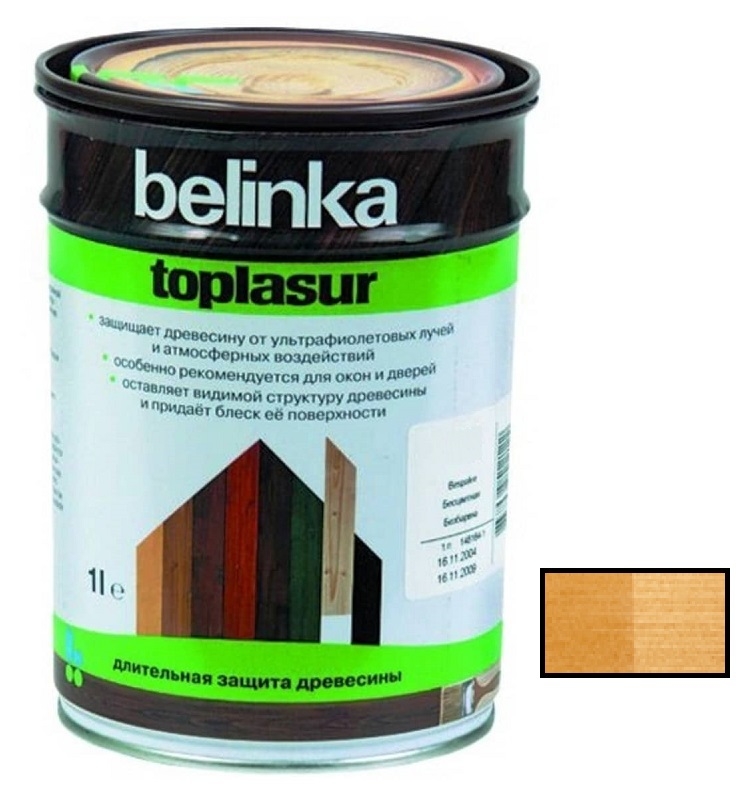 Декоративное покрытие Belinka Toplasur №15 дуб 1 л — купить в Санкт ...