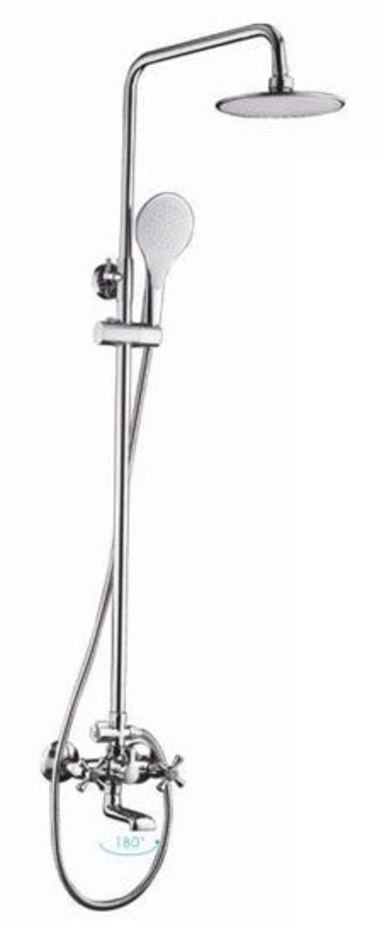 Душ.система (смеситель, излив/поворот, лейка, верхний душ) хром R24732 ...