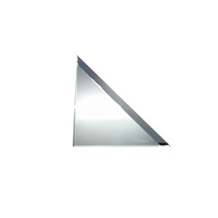 Плитка облицовочная Стеклостройкомплект 2 зеркальная треугольная серебряная с фацетом 200х200х4 мм