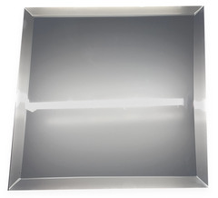 Плитка облицовочная Стеклостройкомплект зеркальная квадратная графитовая с фацетом 200х200х4 мм