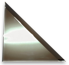 Плитка облицовочная Стеклостройкомплект 2 зеркальная треугольная бронзовая с фацетом 200х200х4 мм