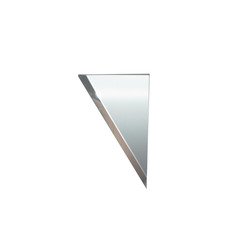 Плитка облицовочная Стеклостройкомплект зеркальная треугольная ромбы серебряная с фацетом 4 мм