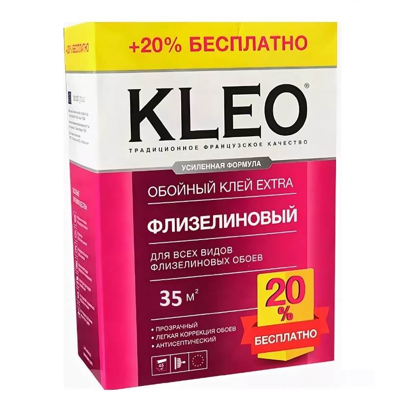 Клей для флизелиновых обоев Kleo Extra 35 250 г — купить в Петровиче в ...