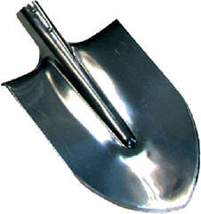 Лопата штыковая нержавеющая сталь без черенка (010431)