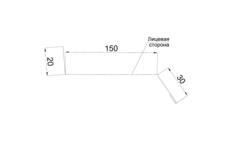 Угол для отлива цоколя в петровиче