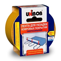 Лента клейкая монтажная Unibob двусторонняя 50 мм 10 м для подогреваемых полов