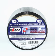 Лента клейкая монтажная Unibob алюминиевая 48 мм 40 м
