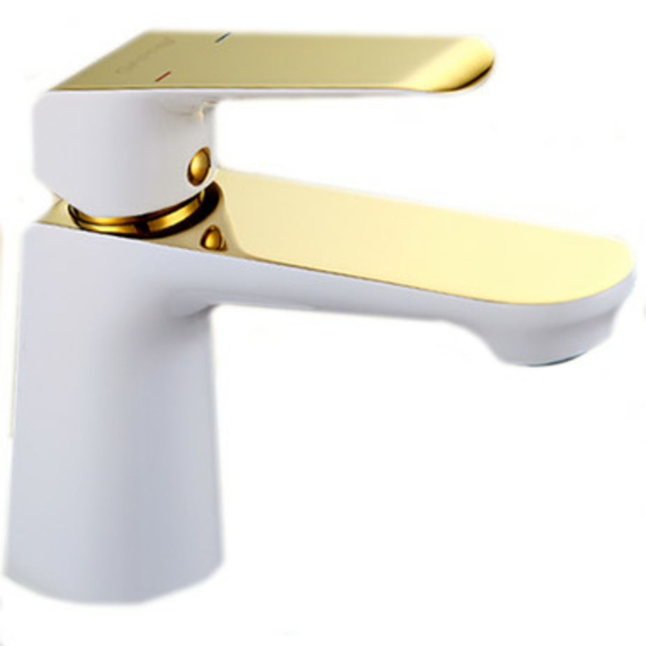 Смеситель для умывальника G1080 белый/золото — купить в Петровиче в ...